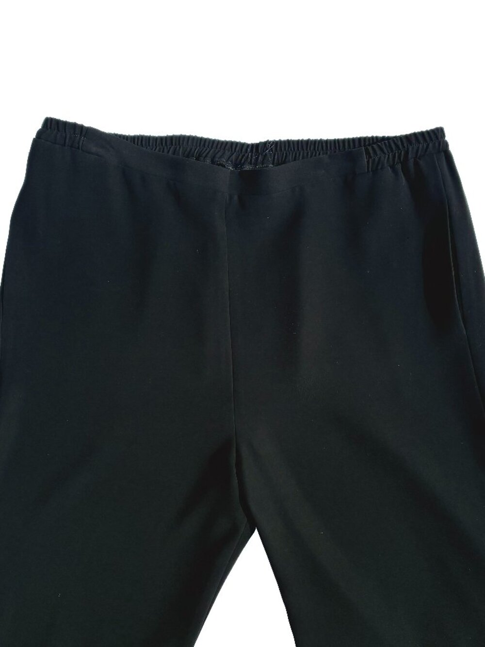 Women’s Yeohlee High-Rise Black Microfiber Wide Leg Pants w/Pockets, Size 14